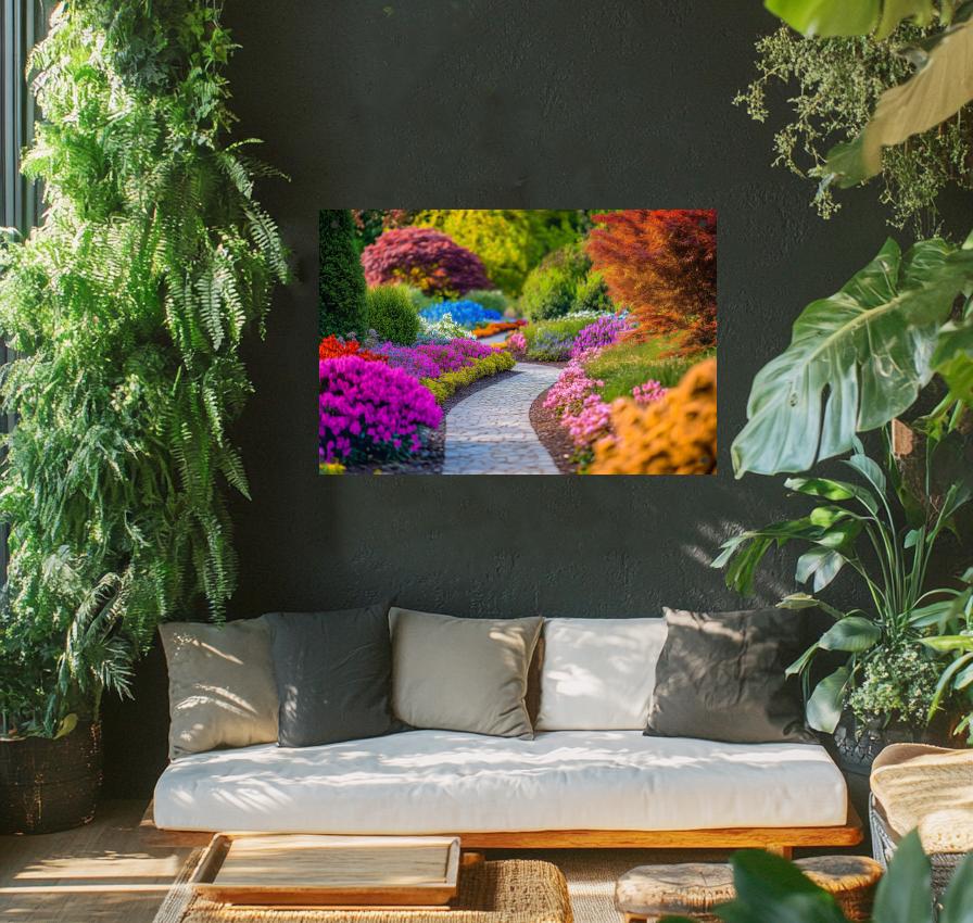 Tuinposter Lente Tuin sfeerbeeld 1
