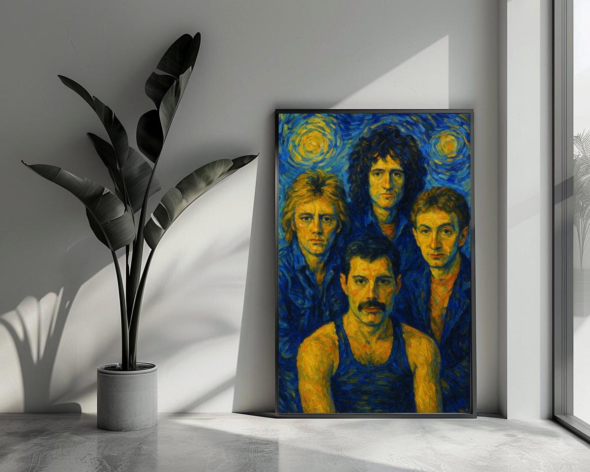 Queen Starry Night Inspired poster van 25 Artstreet