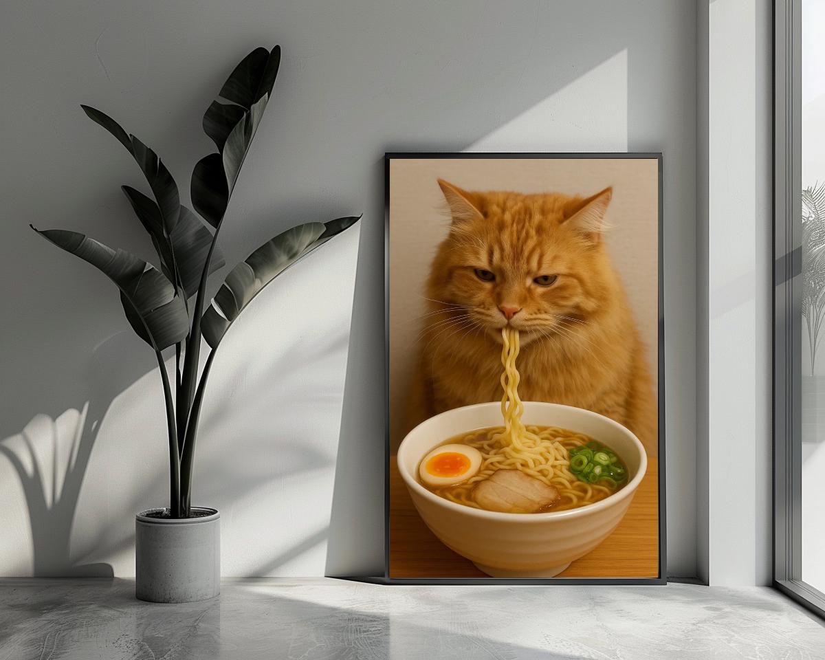 Cat Ramen poster van 25 Artstreet
