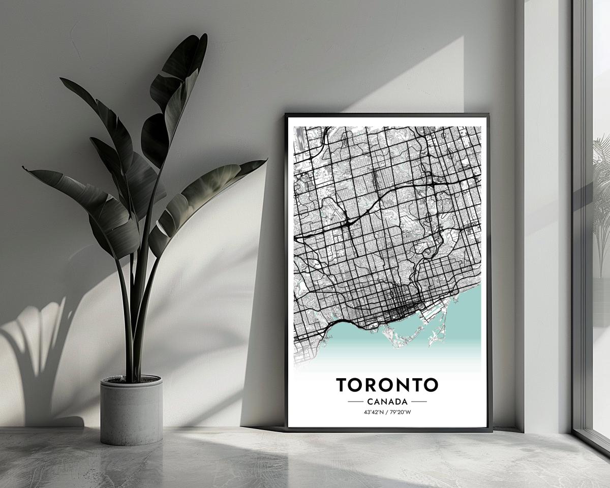 Toronto Canada Blue poster van 25 Artstreet