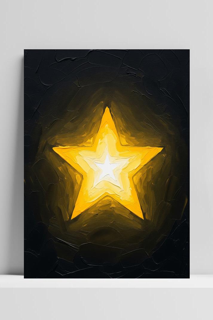 Star Aquarel poster van 25 Artstreet