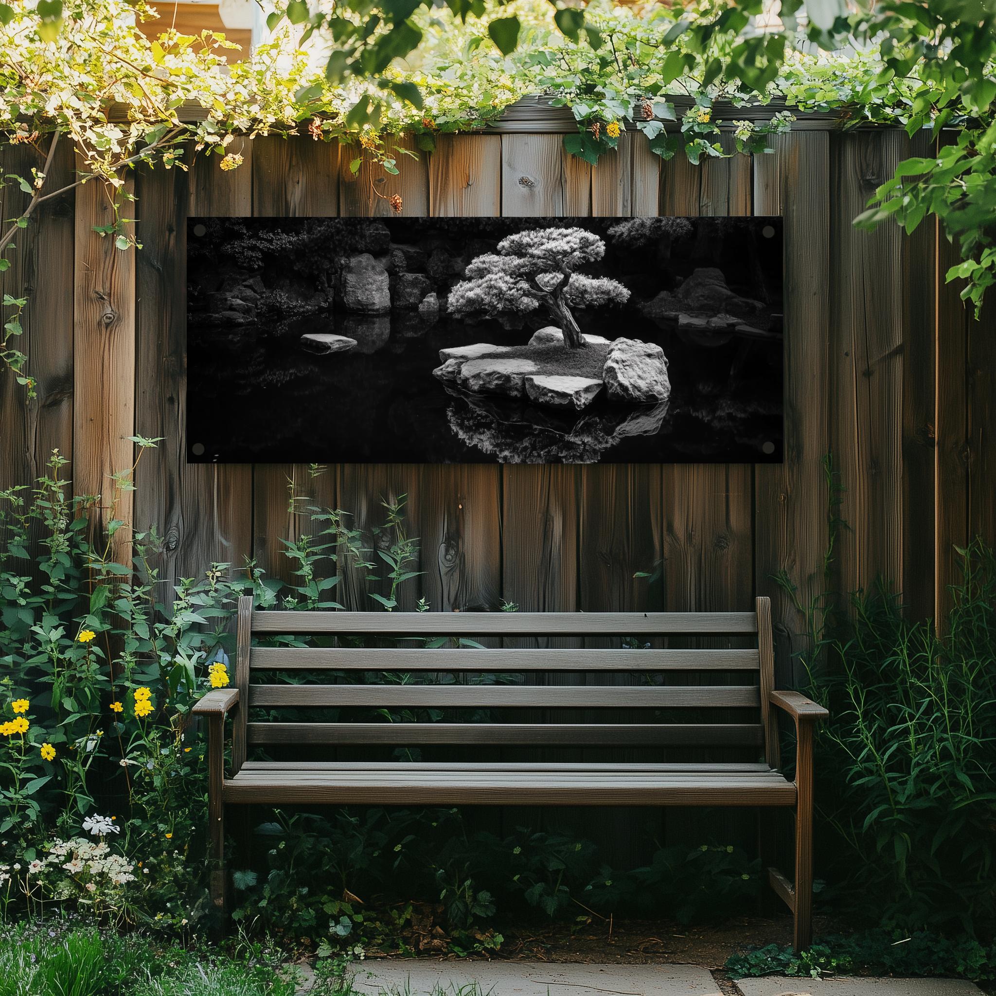 Tuinposter Zen Noir sfeerbeeld 1