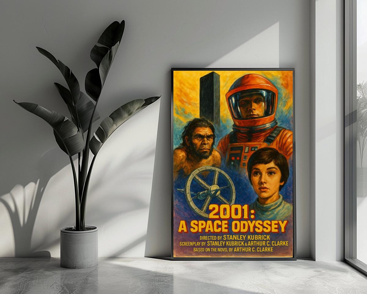 2001: A Space Odyssey Art Text poster van 25 Artstreet