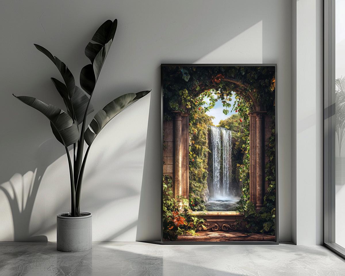 Baroque Waterfall poster van 25 Artstreet