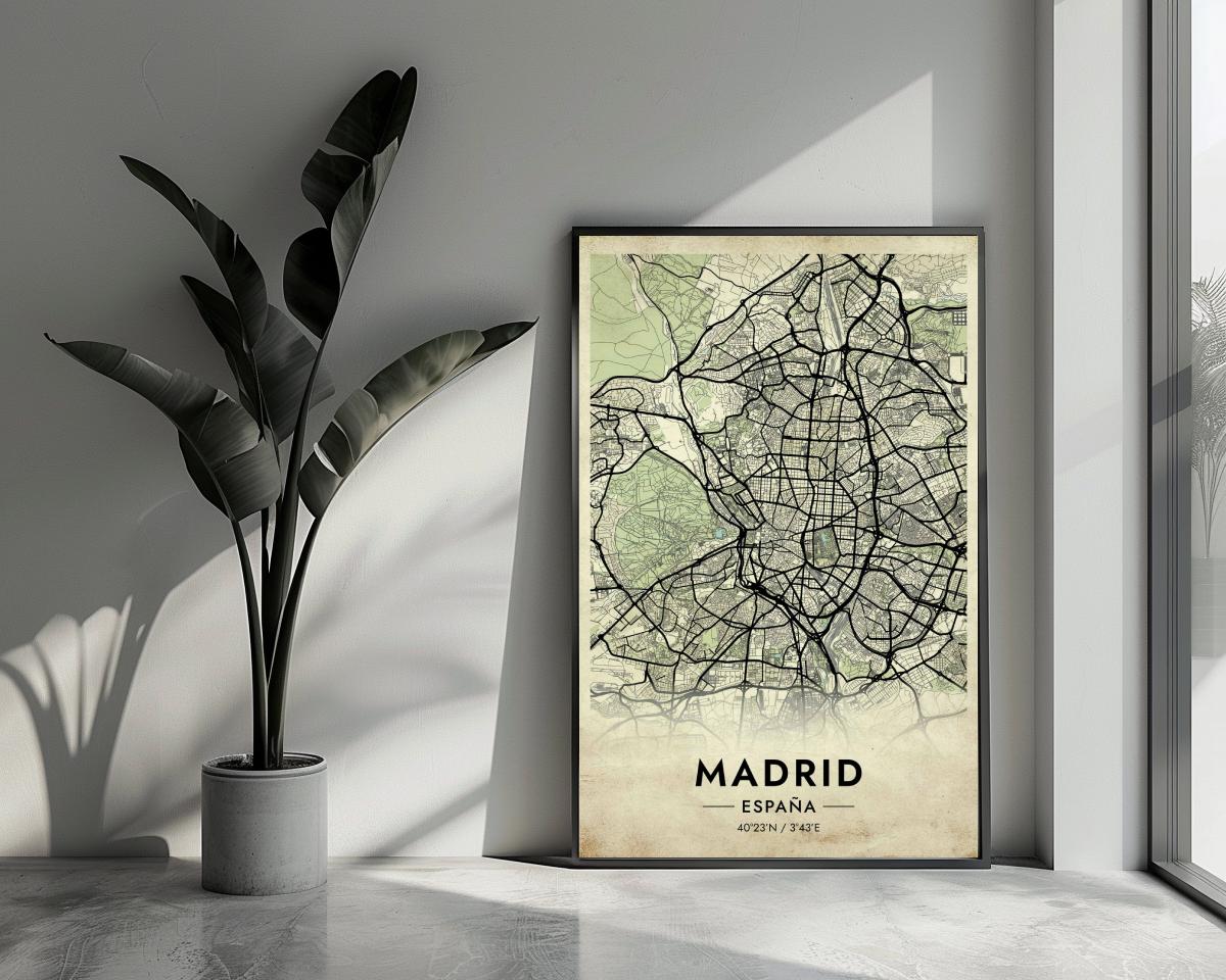 Madrid Spain Vintage poster van 25 Artstreet