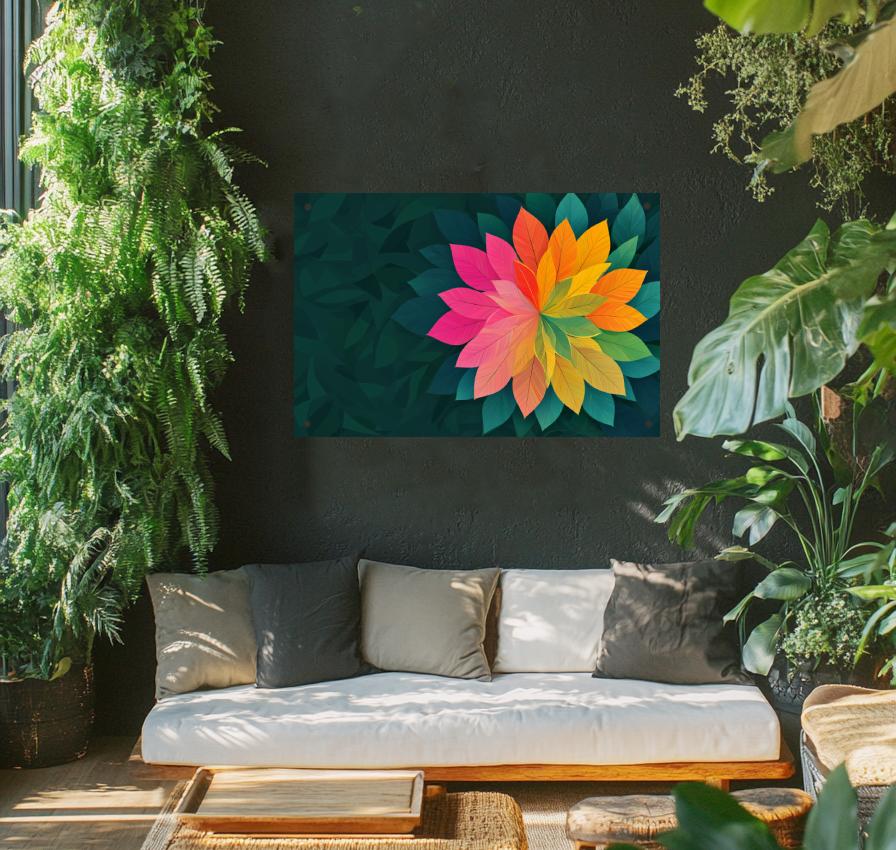 Tuinposter Bladeren sfeerbeeld 1