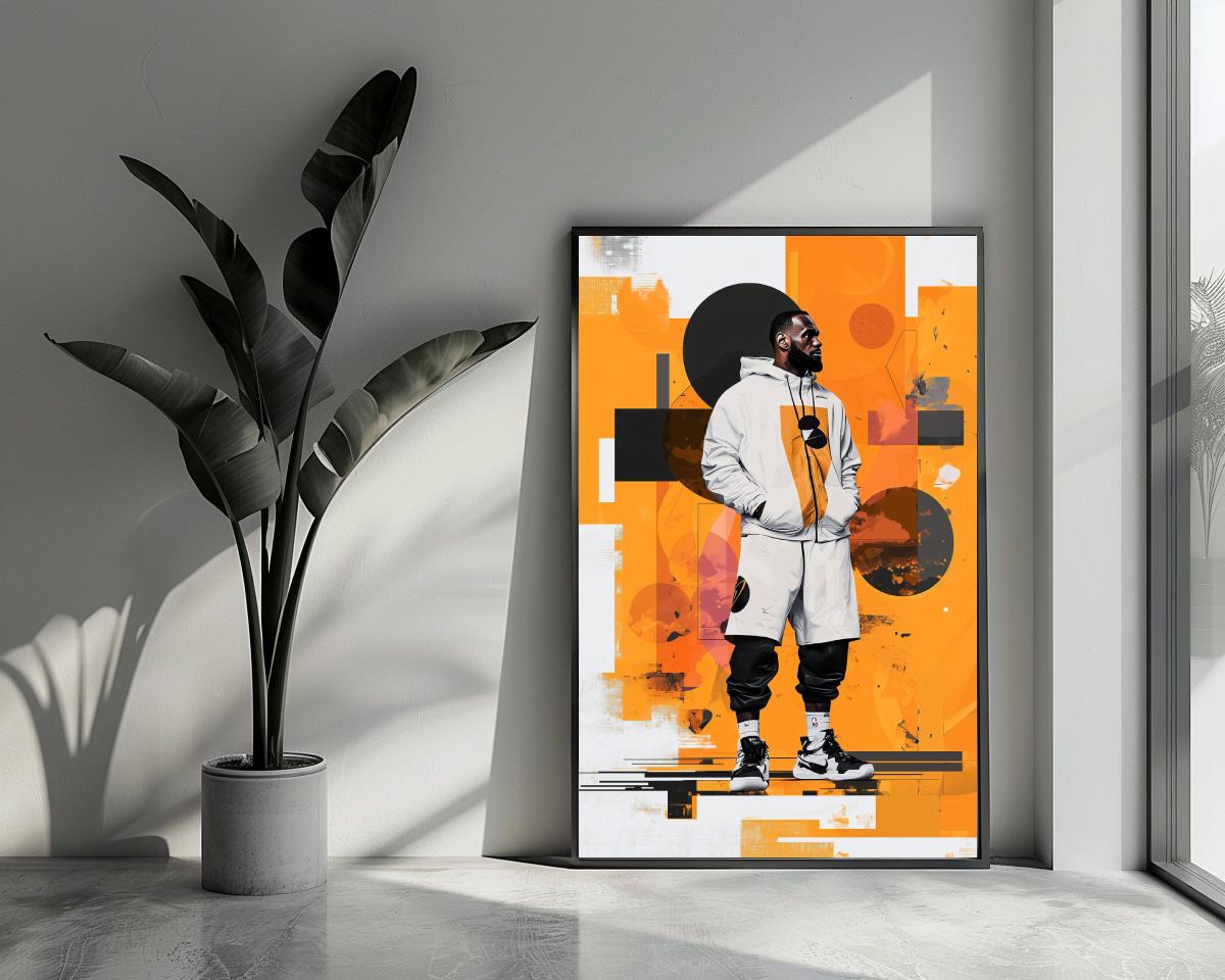 Lebron James Geometric poster van 25 Artstreet