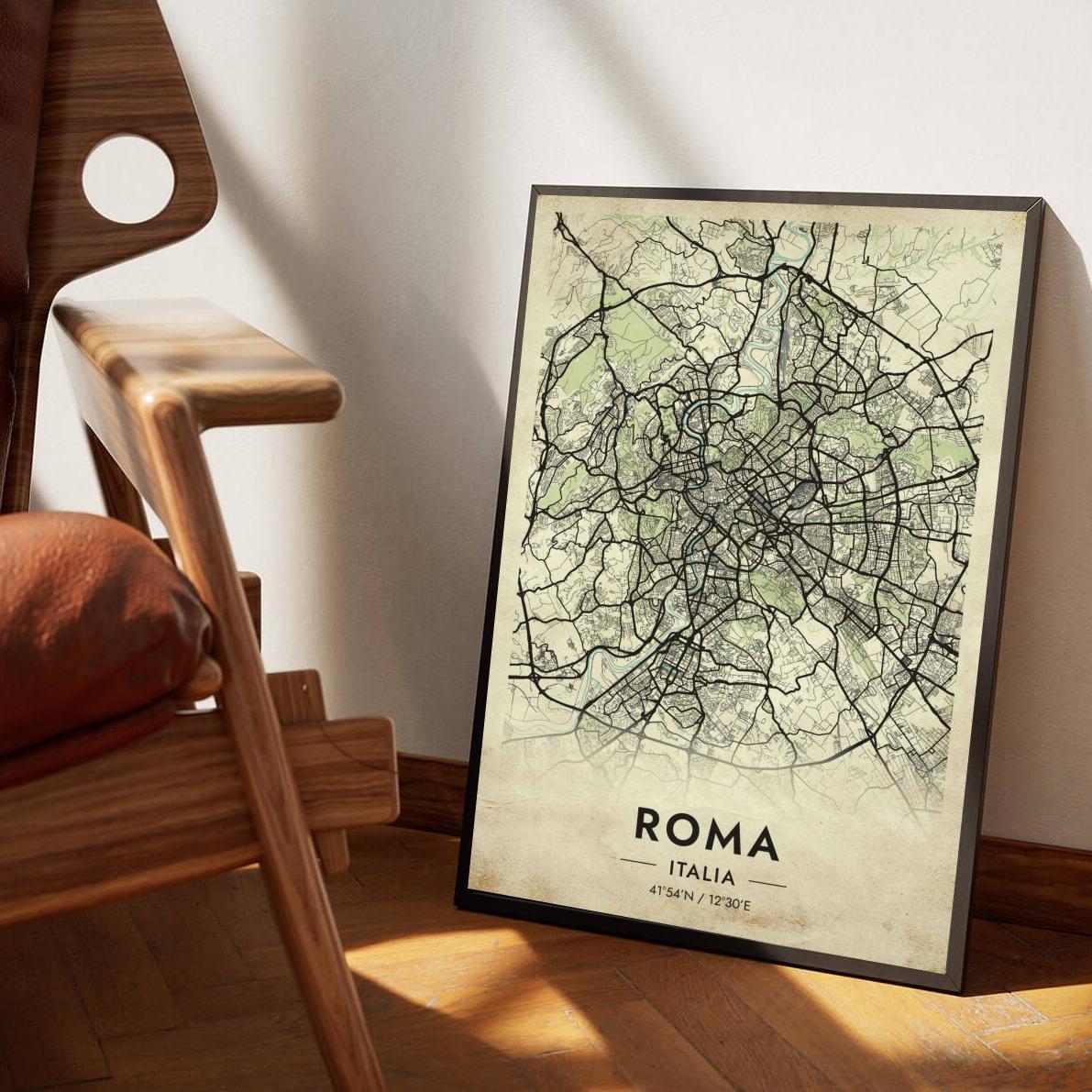 Rome Italy Vintage poster sfeerbeeld 1