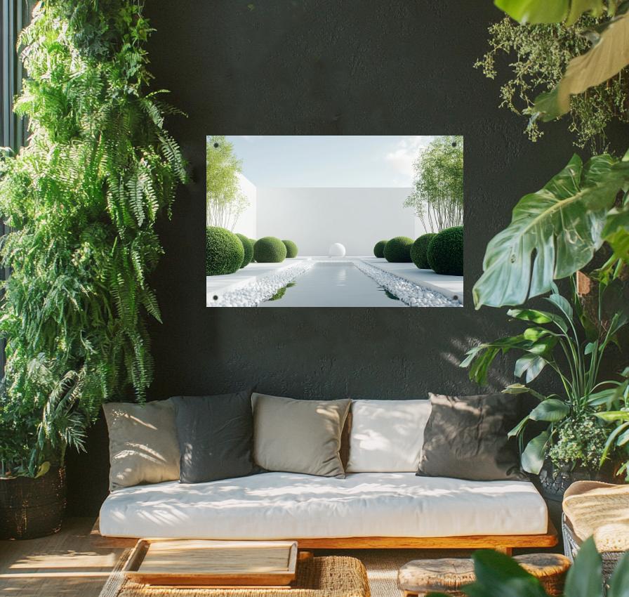 Tuinposter Minimalistisch sfeerbeeld 1