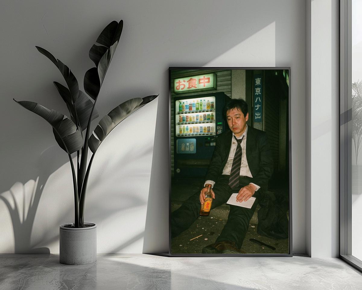 Japanese Drunk Man poster van 25 Artstreet