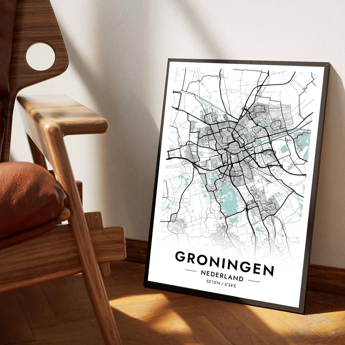 Groningen Blauw poster sfeerbeeld 1