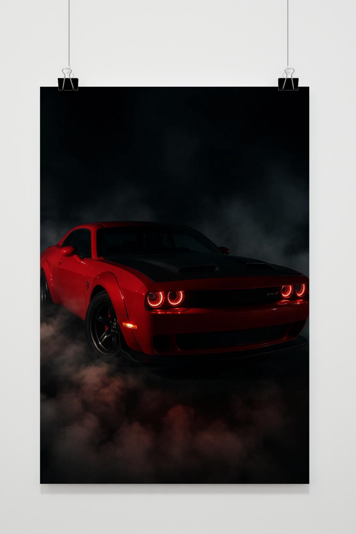 Red Sports Car poster van 25 Artstreet