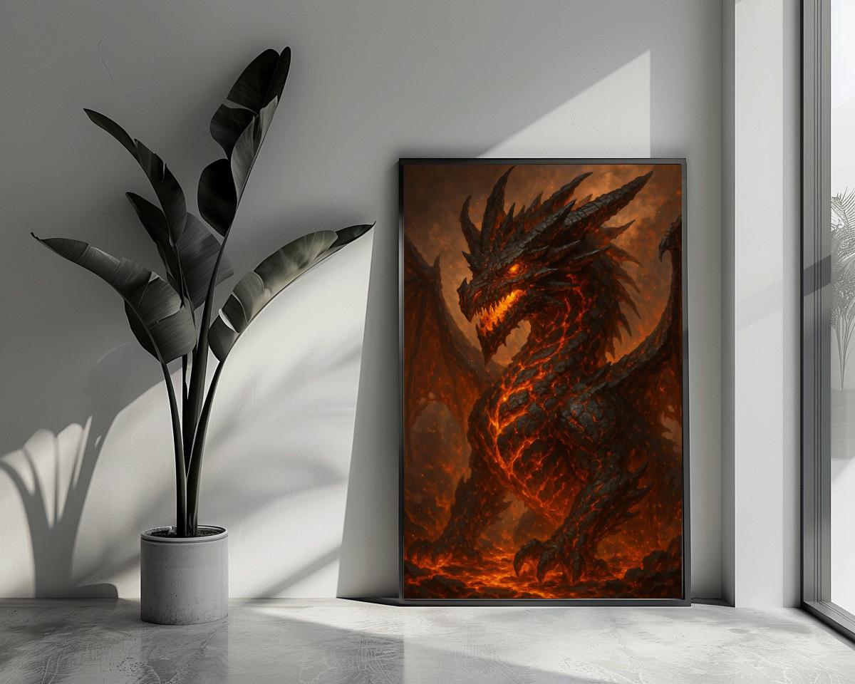 Fire Dragon poster van 25 Artstreet