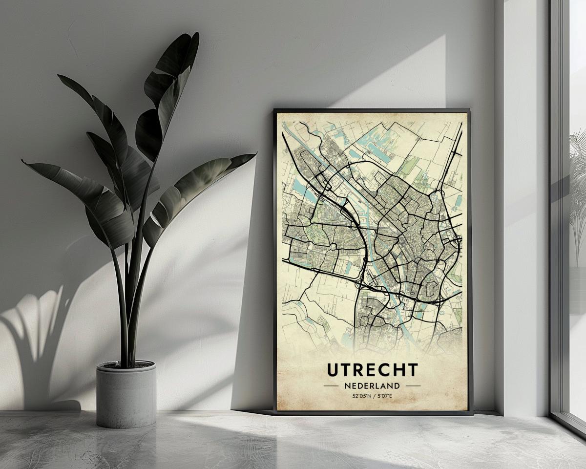 Utrecht Vintage poster van 25 Artstreet