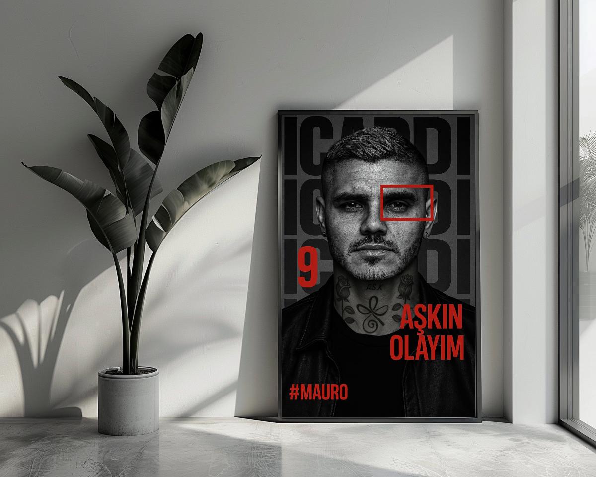 Mauro Icardi Aşkın Olayım poster van 25 Artstreet