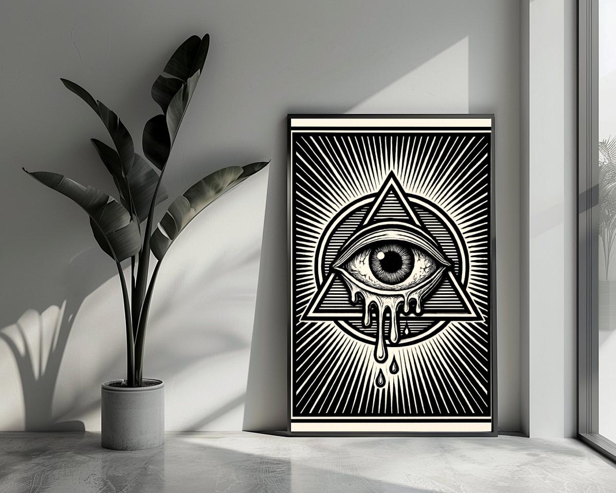 Illuminati Eye of Prividence poster van 25 Artstreet