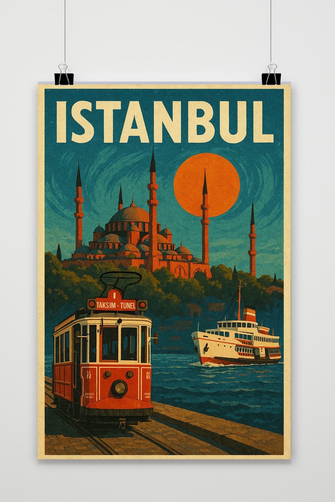Istanbul Art Text poster van 25 Artstreet