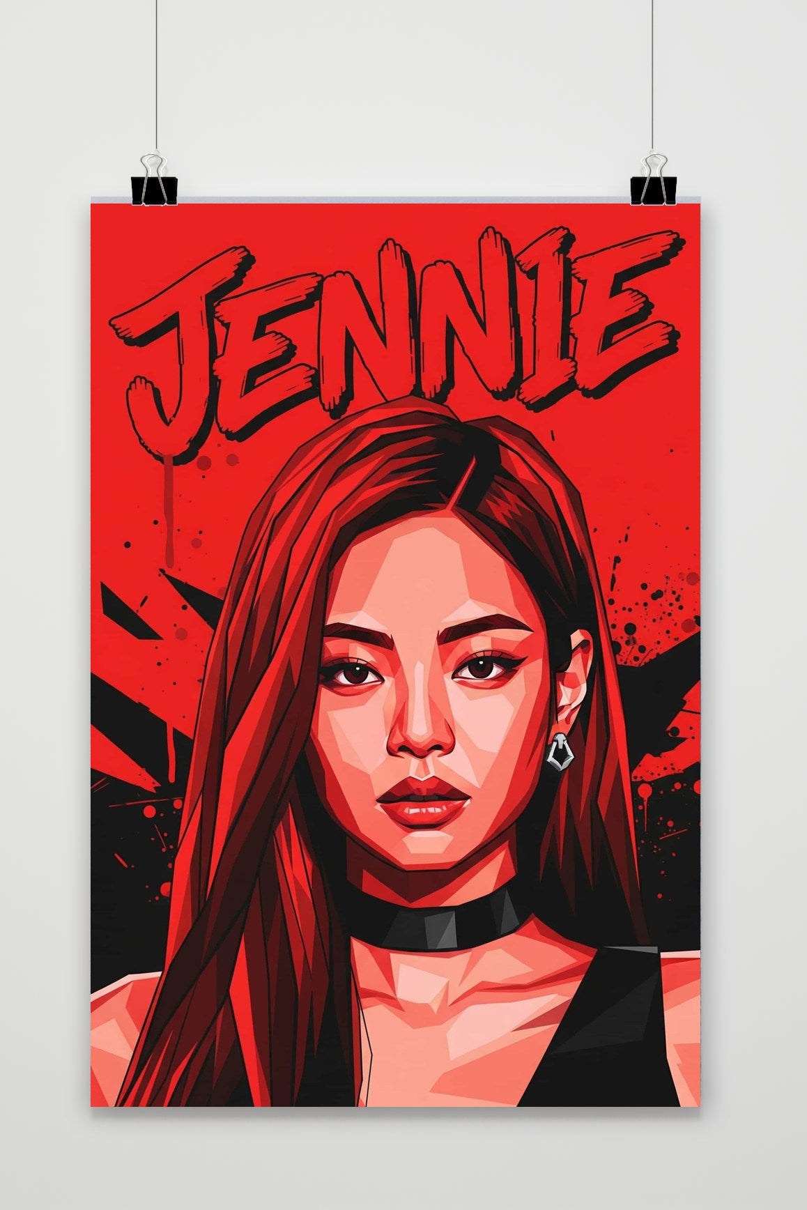 JENNIE BLACKPINK Pop Art poster van 25 Artstreet