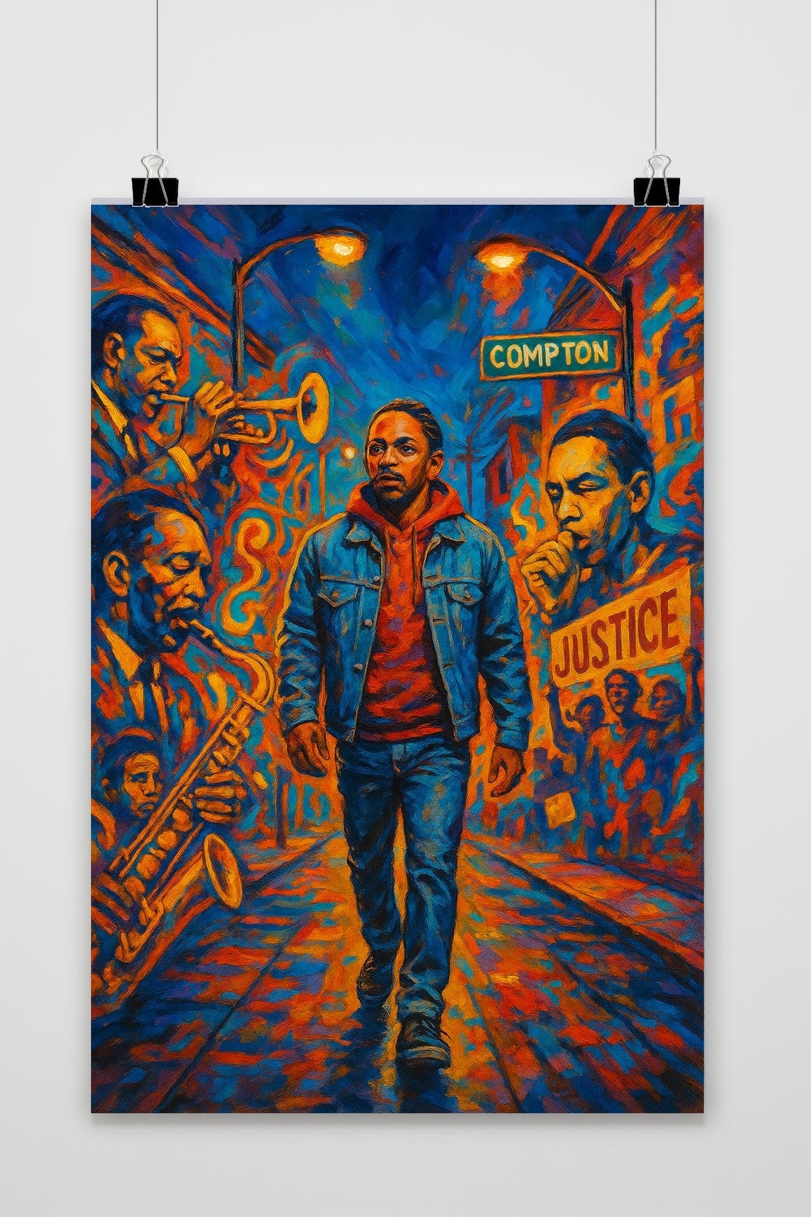 Kendrick Lamar Mural poster van 25 Artstreet