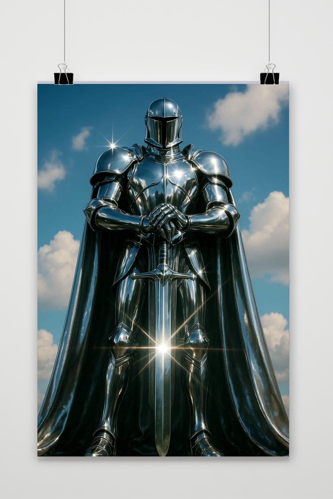 Knight Silver Armor poster van 25 Artstreet