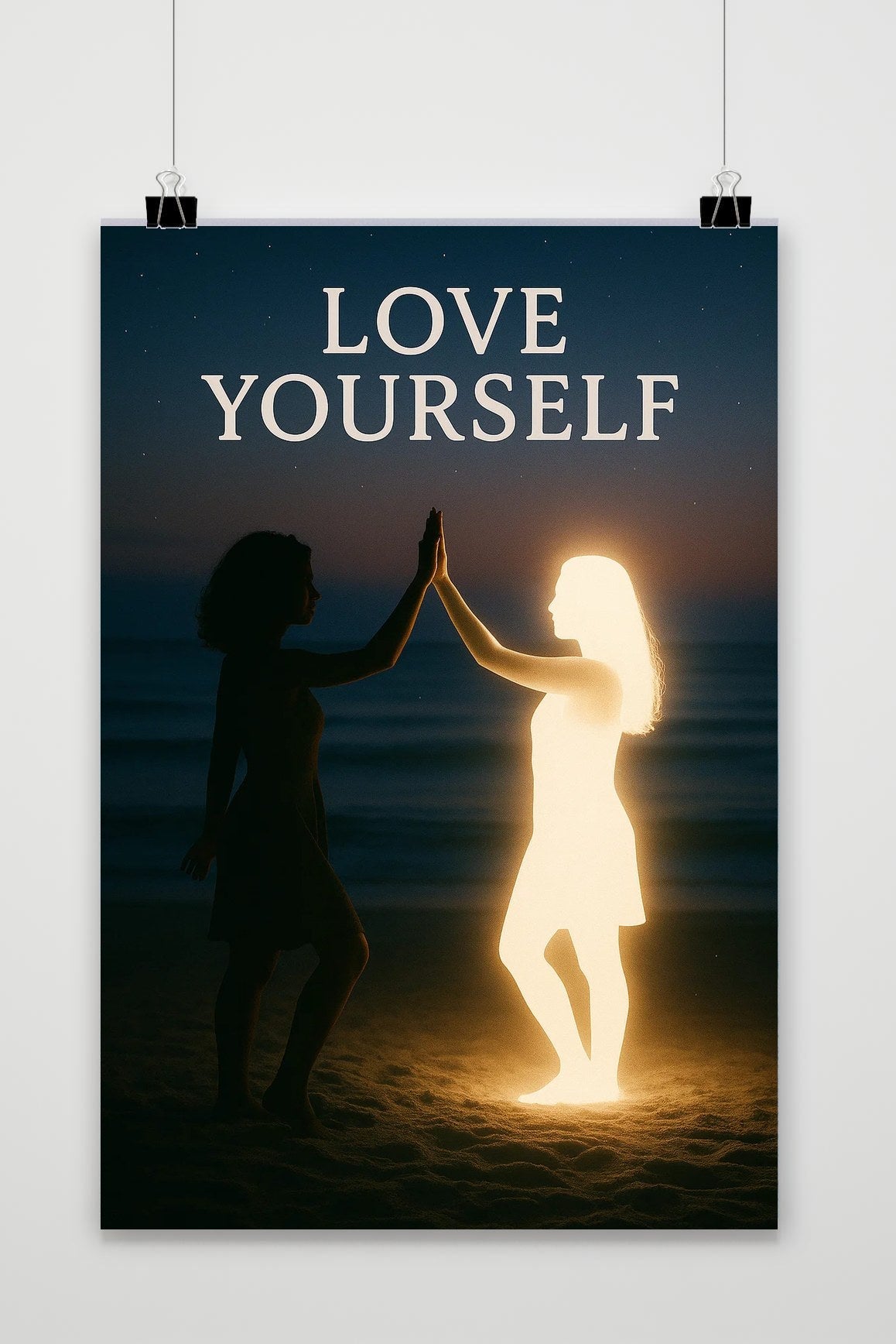 Love Yourself Text Quote poster van 25 Artstreet