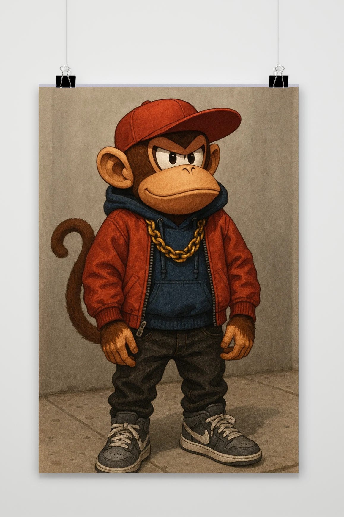 Monkey Hiphop poster van 25 Artstreet