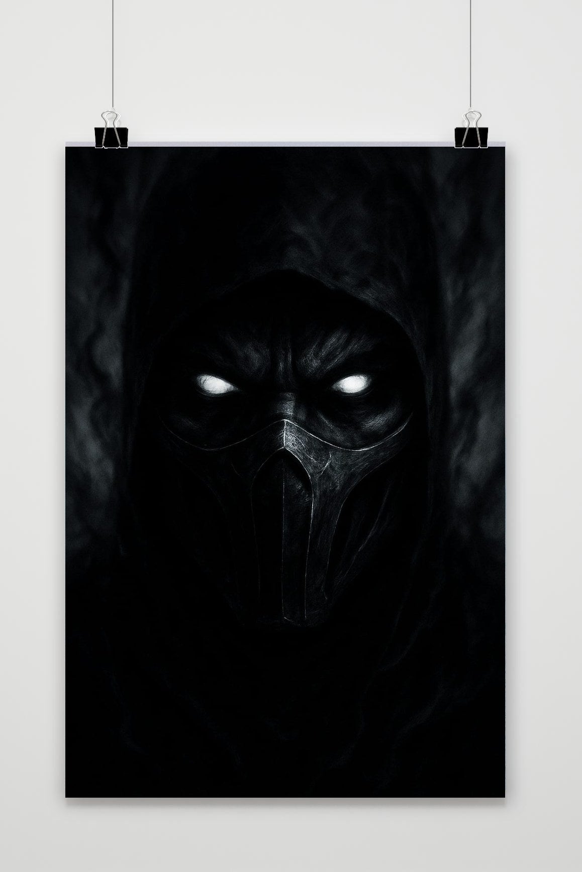 Noob Saibot Mortal Kombat B&W poster van 25 Artstreet