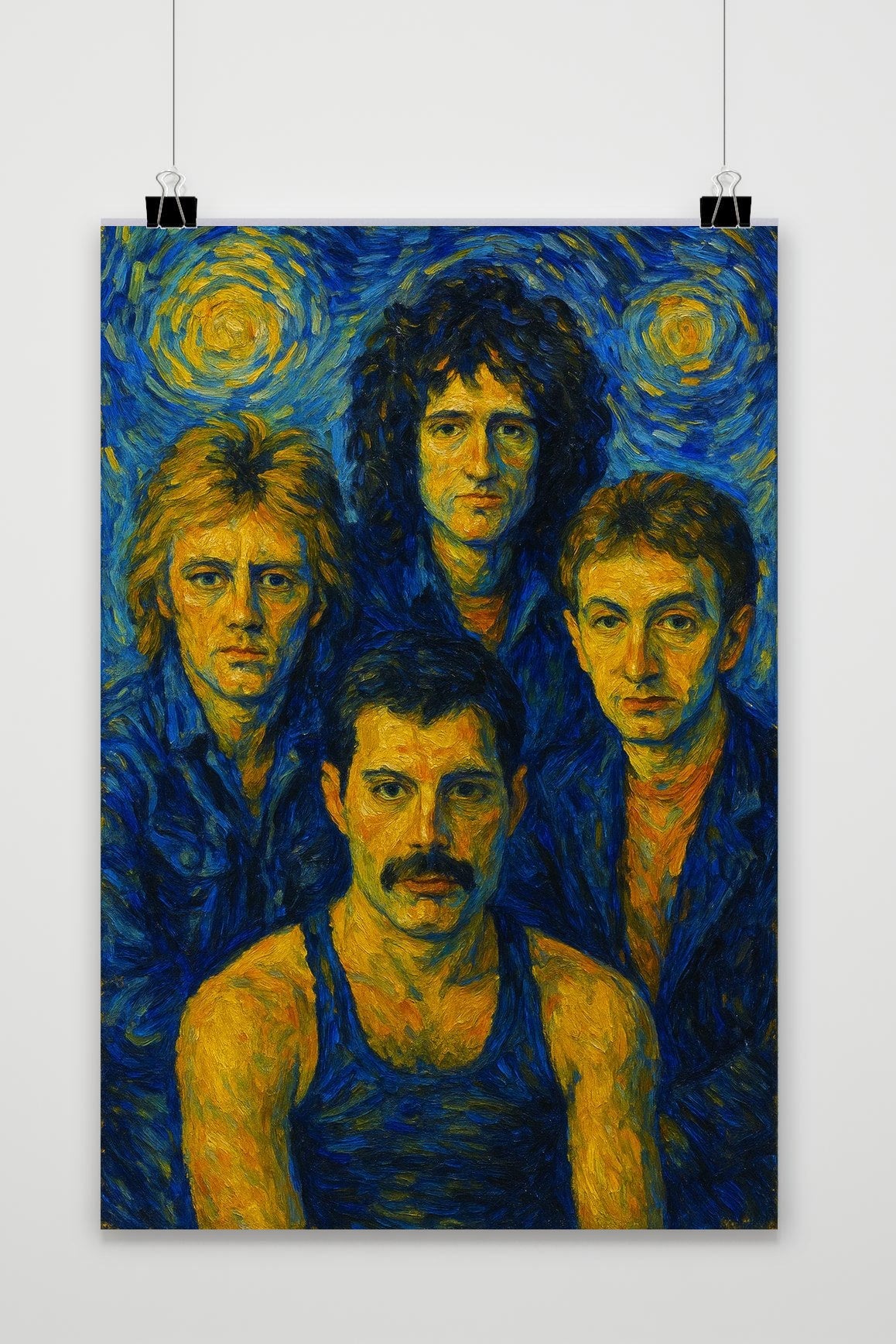 Queen Starry Night Inspired poster van 25 Artstreet