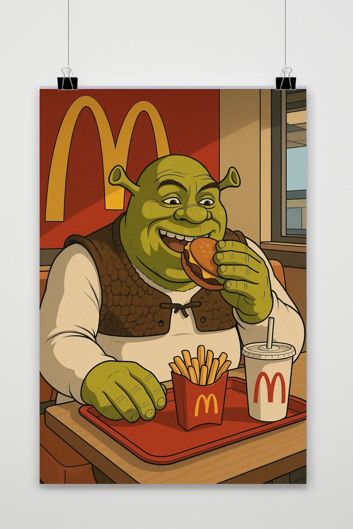 Shrek McDonald's poster van 25 Artstreet