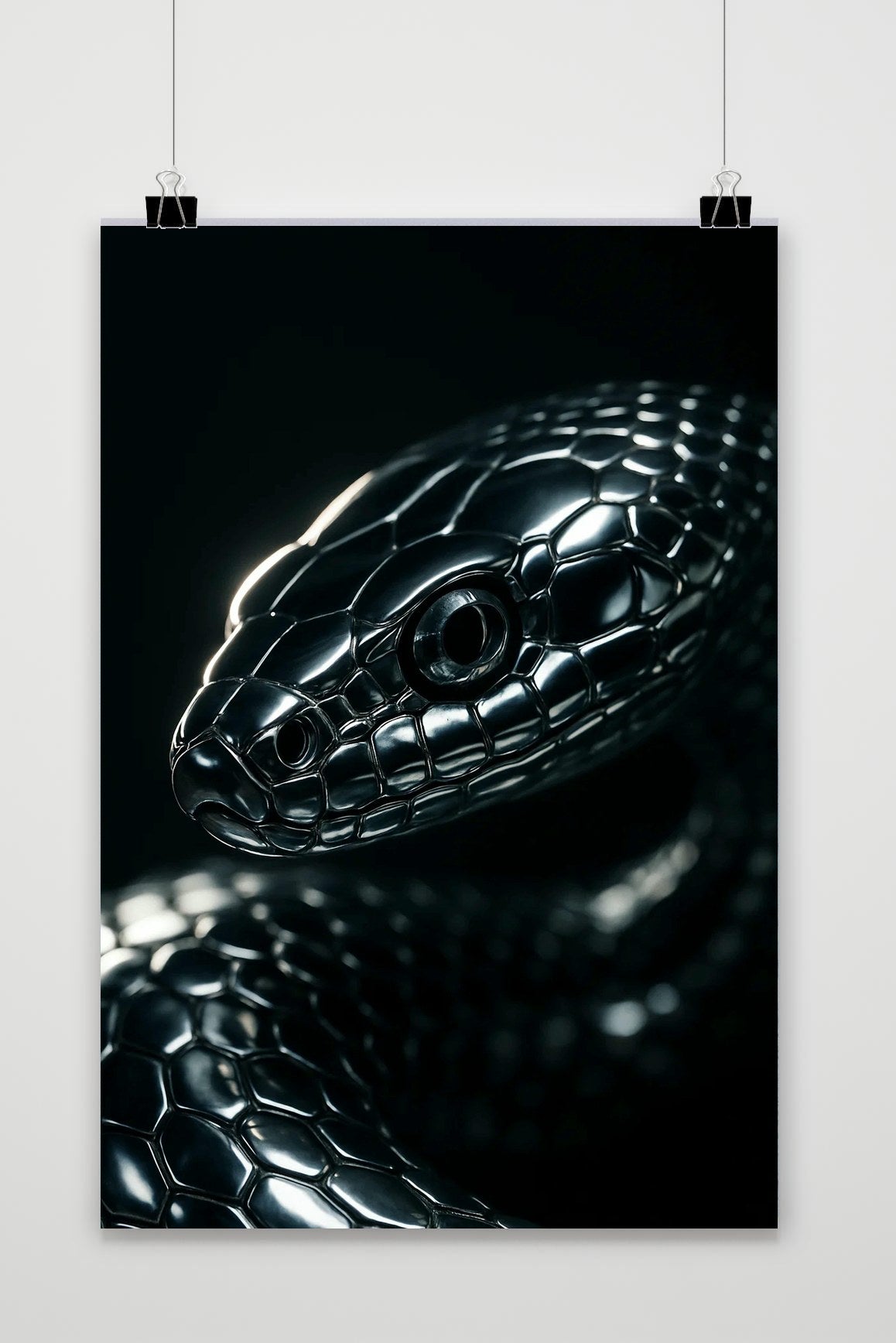 Snake B&W poster van 25 Artstreet