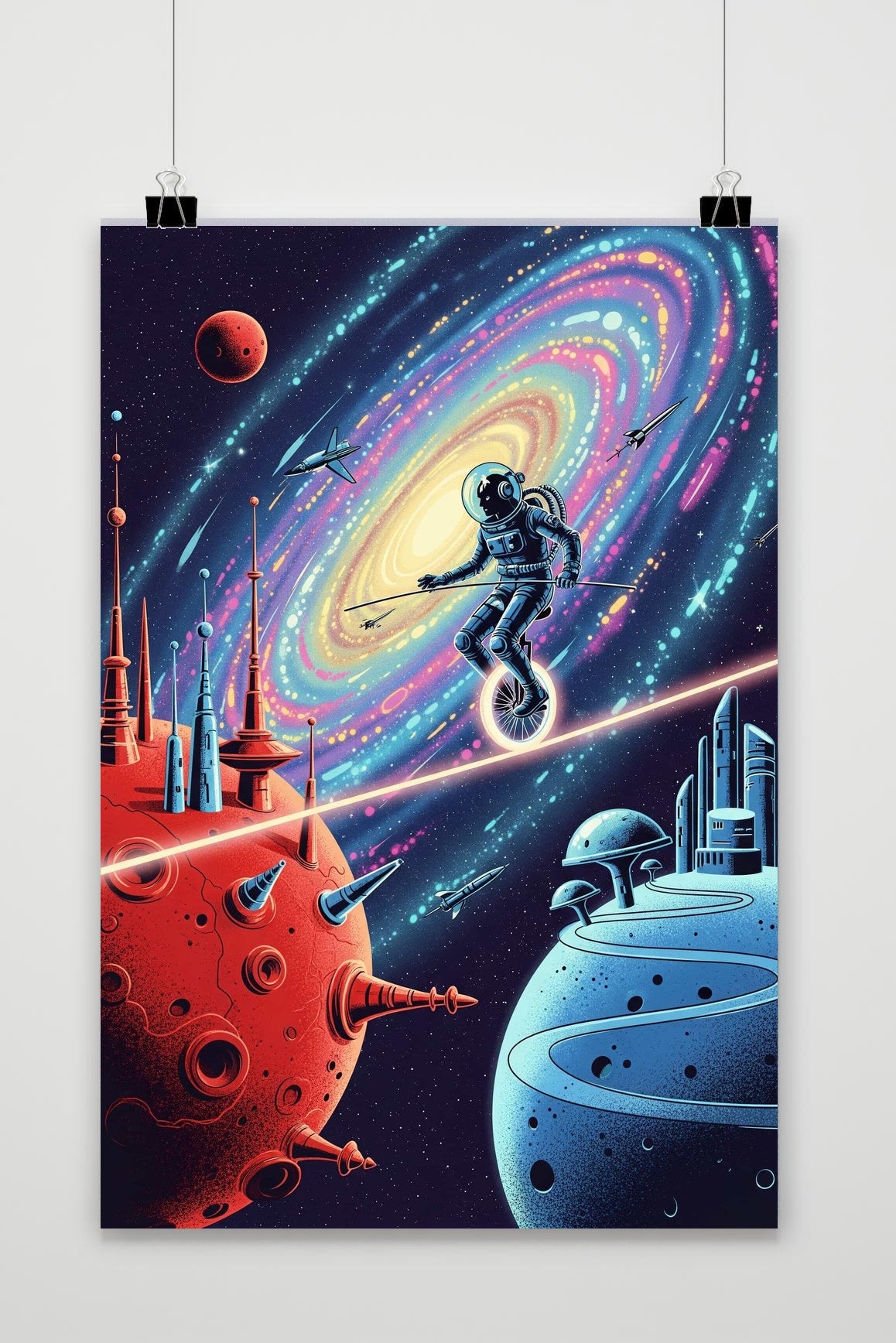 Space Sci-Fi Retro poster van 25 Artstreet
