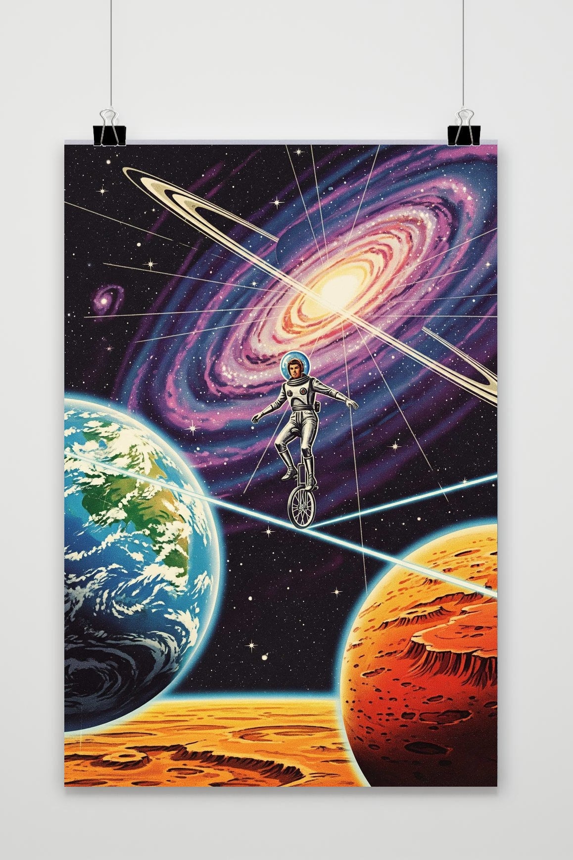 Space Sci-Fi Retro poster van 25 Artstreet