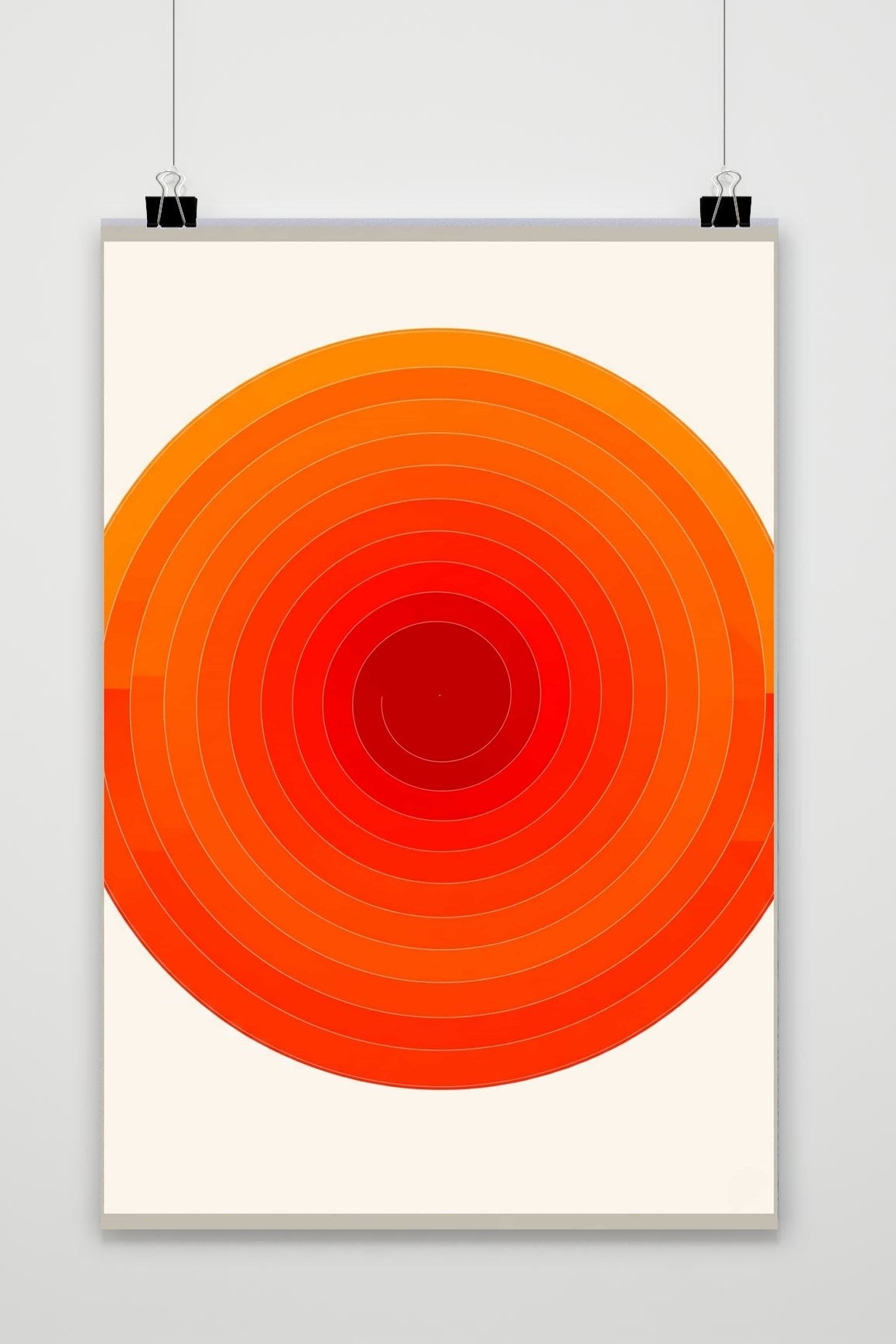 Spiral Orange poster van 25 Artstreet