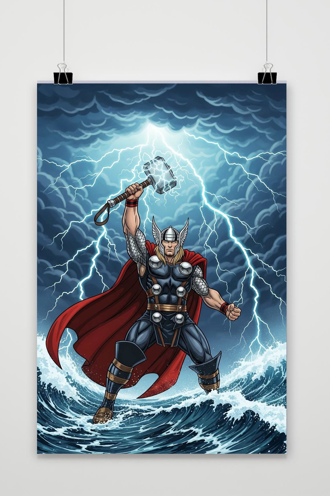 Thor Cartoon poster van 25 Artstreet