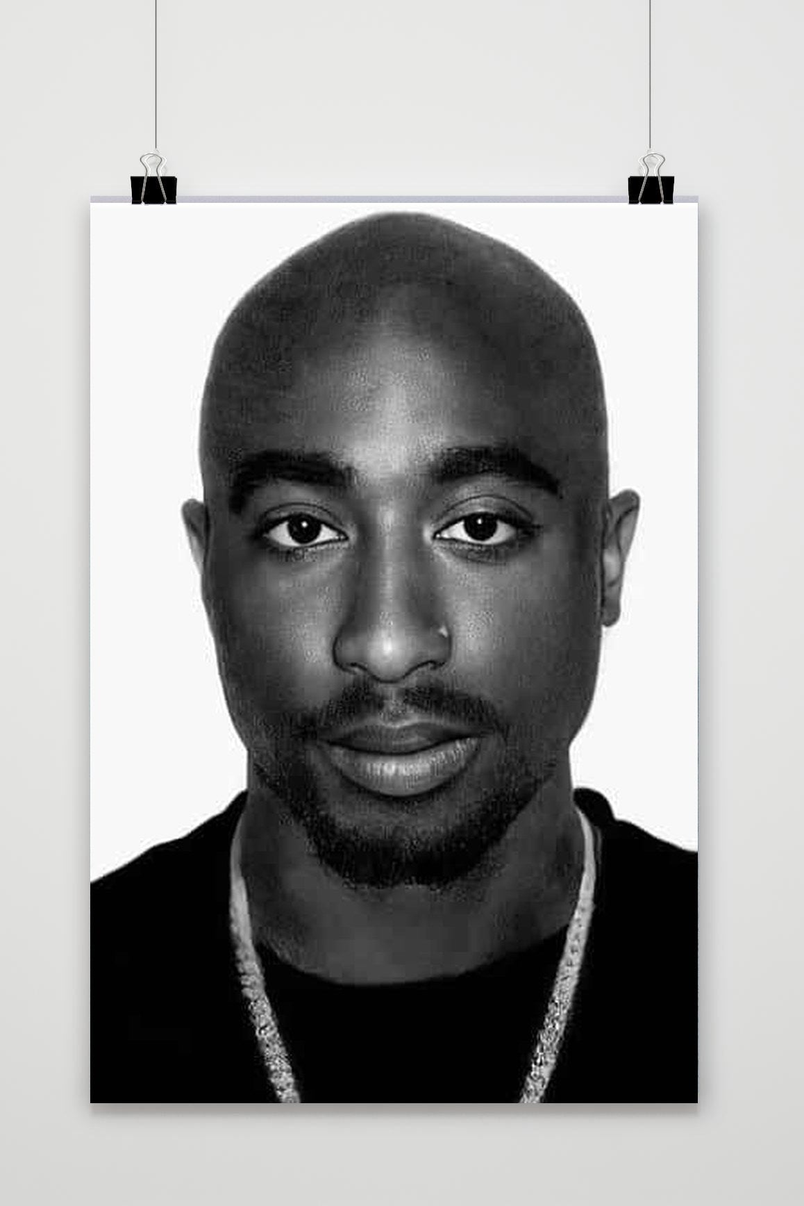 Tupac Portrait B&W poster van 25 Artstreet