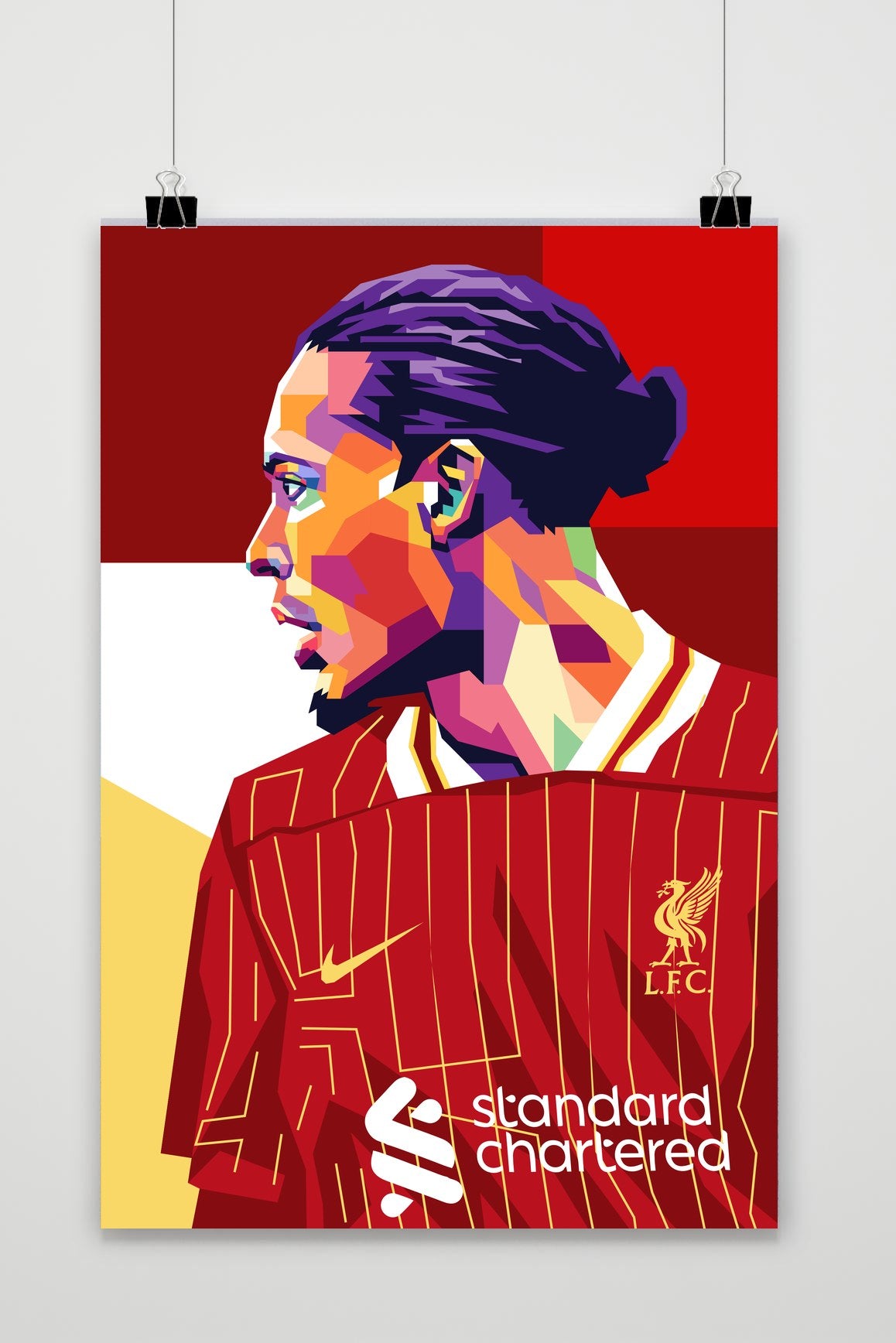 Virgil van Dijk poster van 25 Artstreet