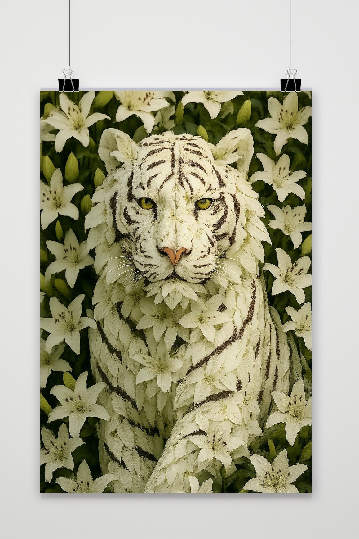 White Tiger Flower poster van 25 Artstreet