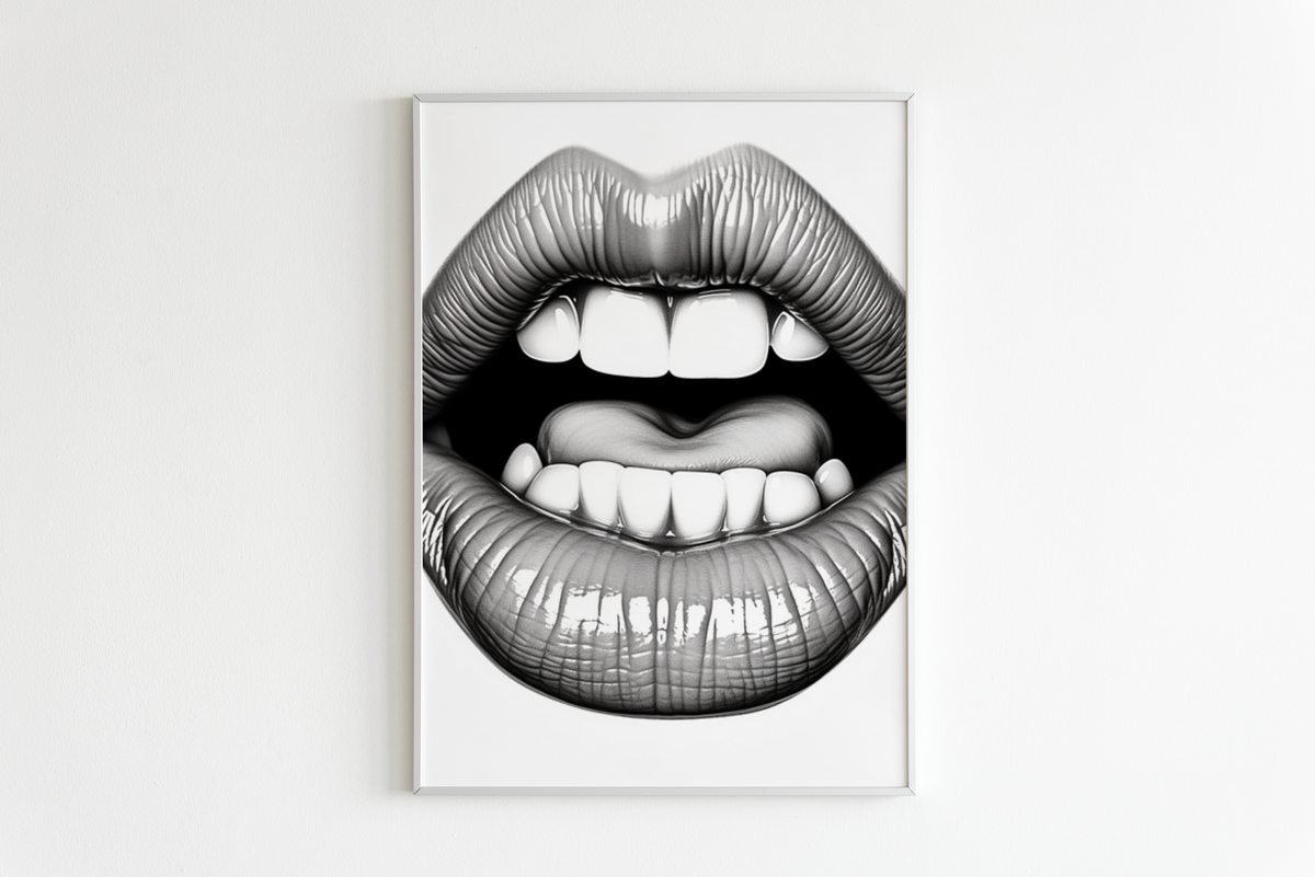 Boca con Dientes en un interior