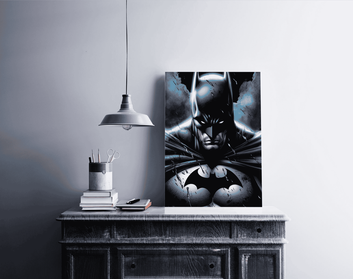 Batman cartoon en un interior