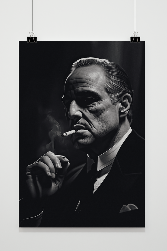 Don Corleone Black White