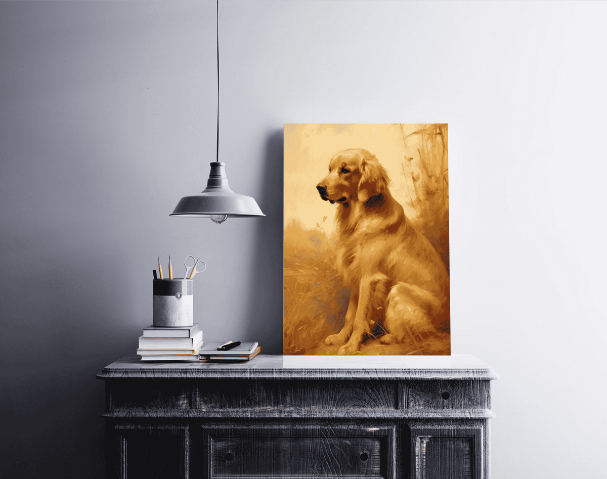 Póster de Perro en un interior