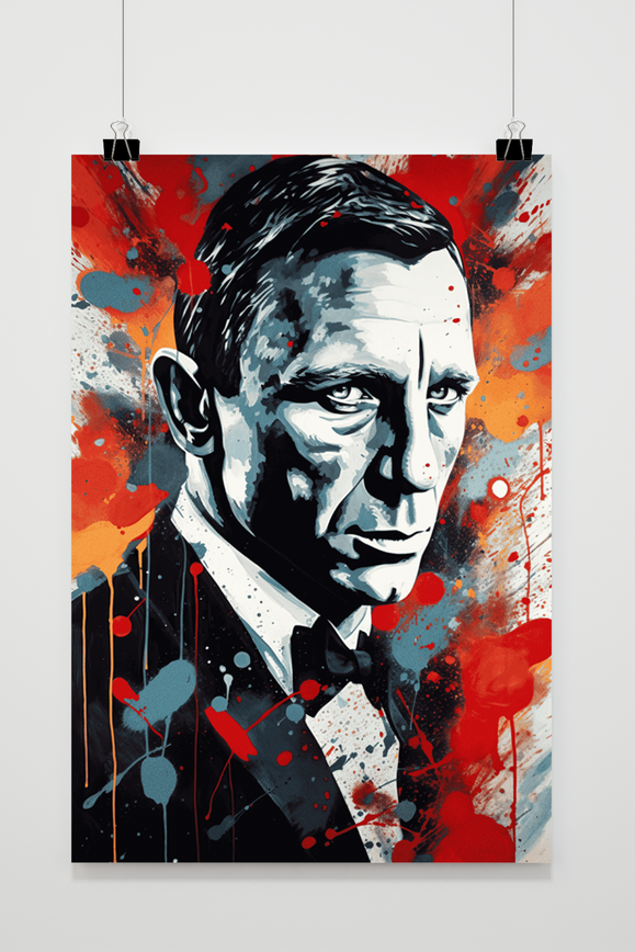 Póster James Bond Daniel Craig de 25 Artstreet