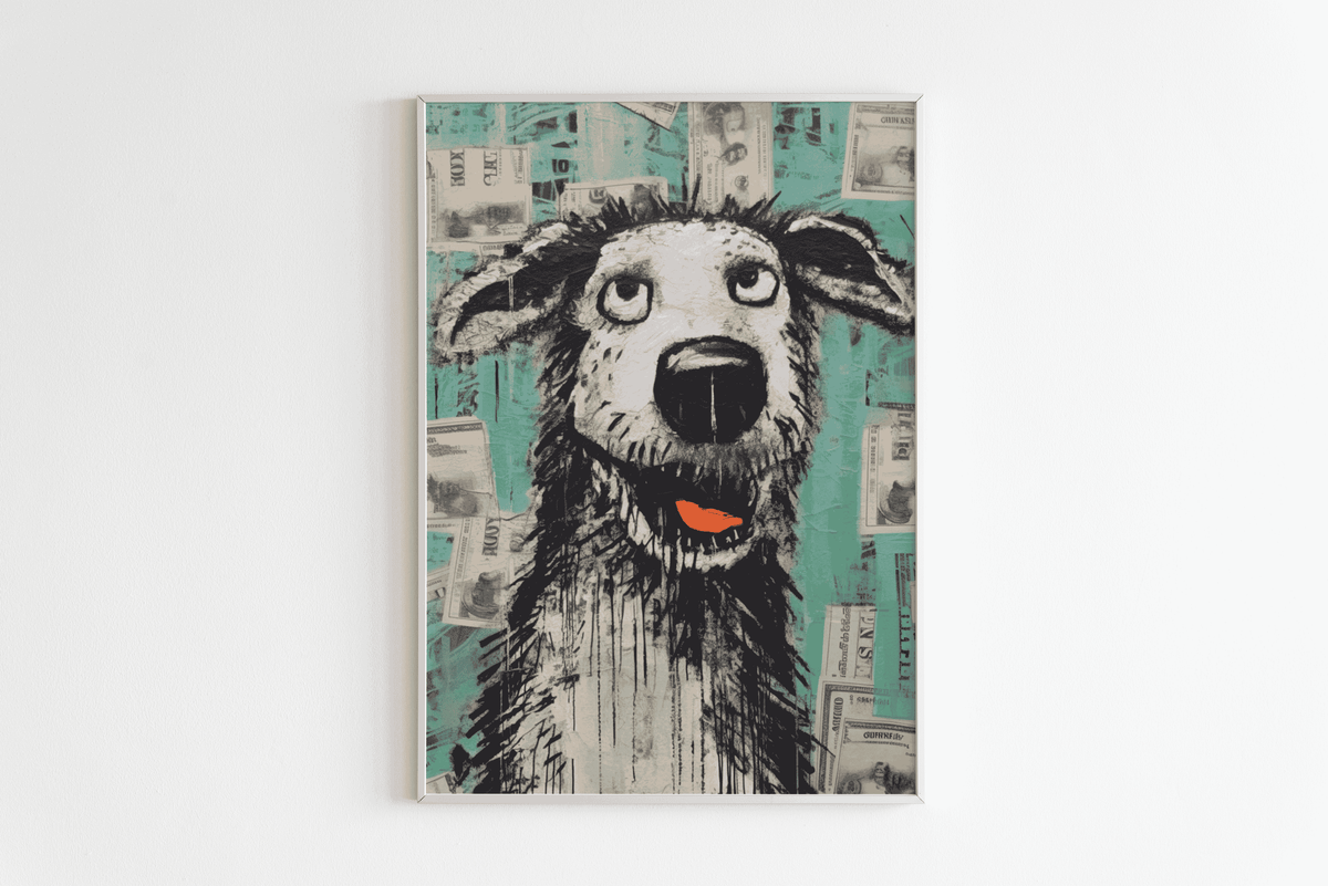 Poster Chien dans un intérieur
