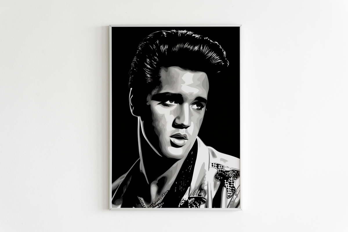Elvis Black Mono dans un intérieur