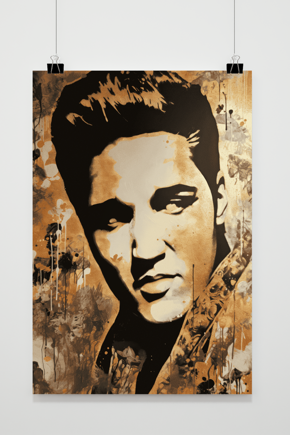 Affiche Elvis Presley Goud