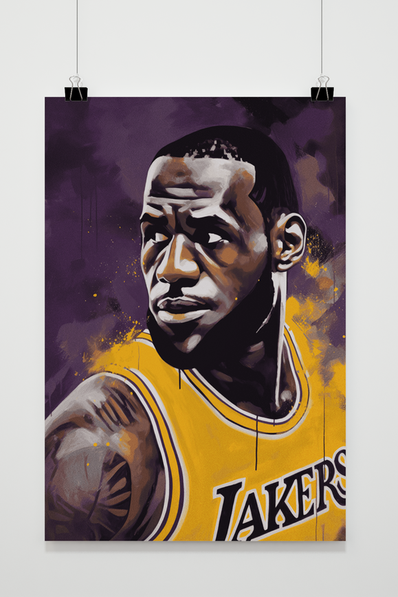 Póster Póster Lebron James de 25 Artstreet