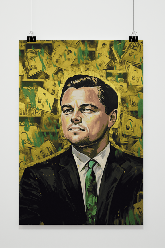 Póster Leonardo DiCaprio Belfort de 25 Artstreet