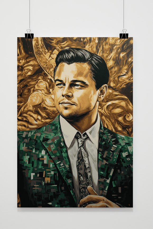Póster Jordan Belfort Dorado de 25 Artstreet
