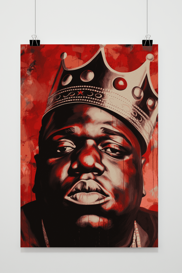 Póster Biggie Smalls The Notorious B.I.G. de 25 Artstreet