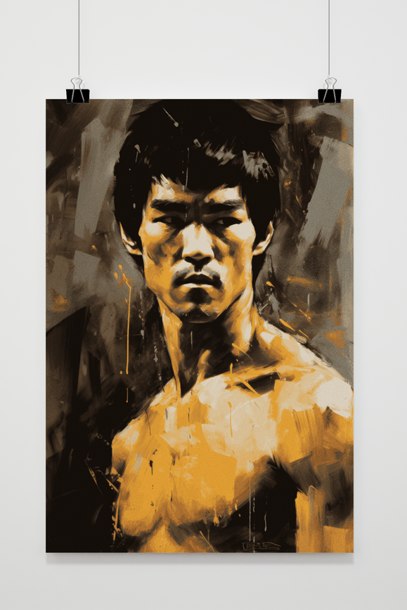 Affiche Bruce Lee Abstract de 25 Artstreet